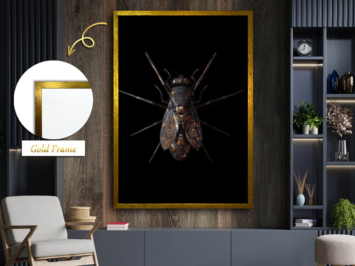 Fly Figurative Art Painting, Nature Illustration - Image 4