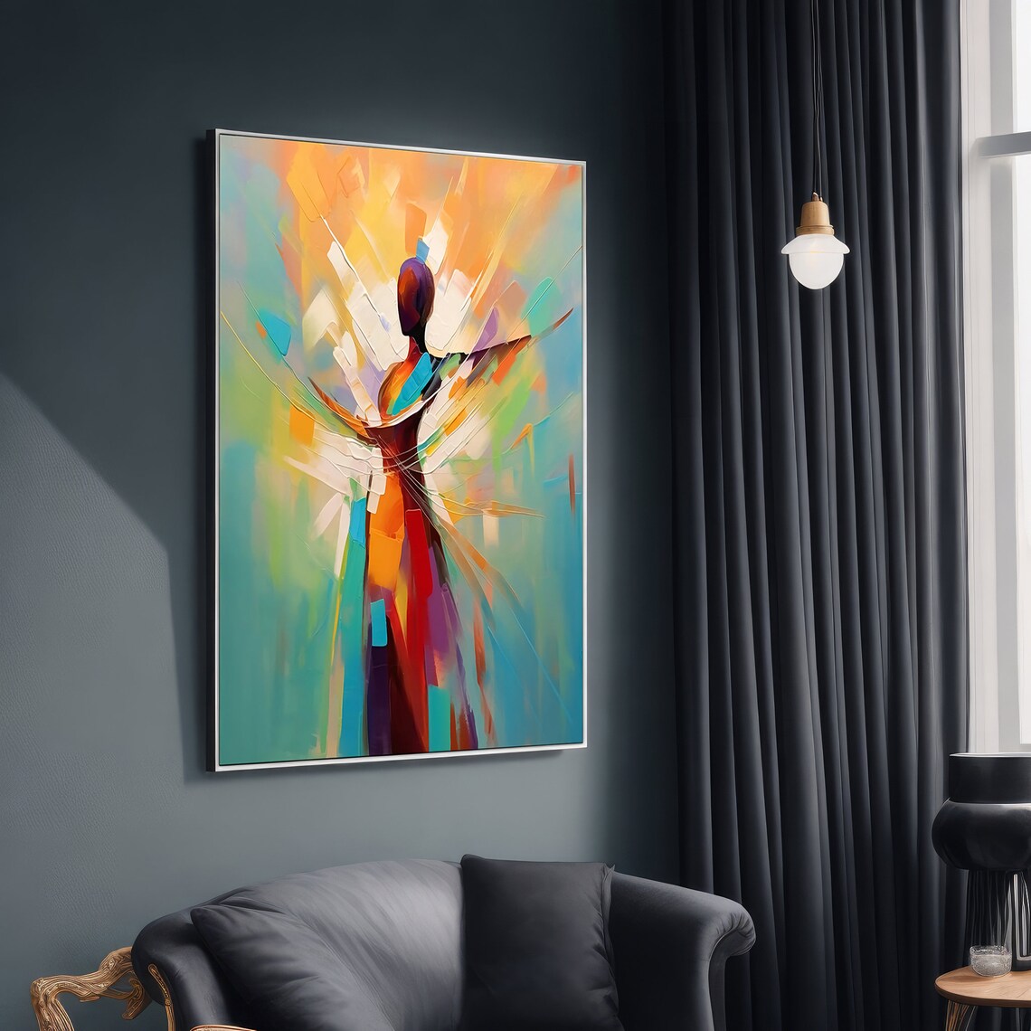 Abstract Dance Modern Ballet Dancer, Home Decor