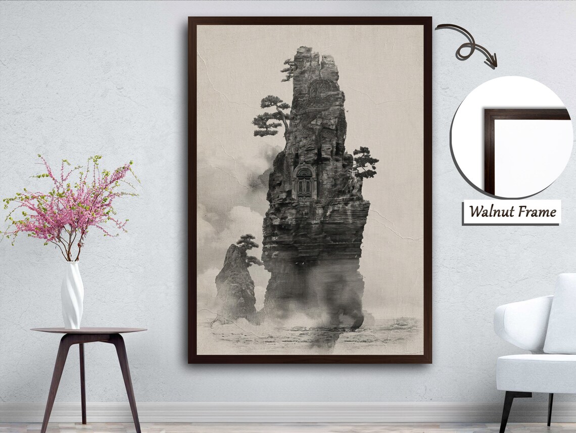 Rock With Imprinted Shapes, Geometric Stone Art - Image 4