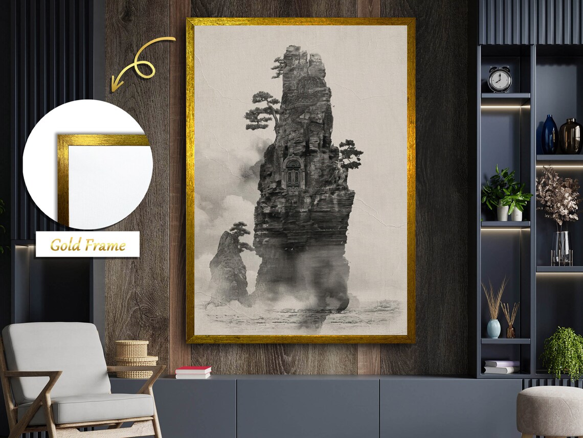 Rock With Imprinted Shapes, Geometric Stone Art