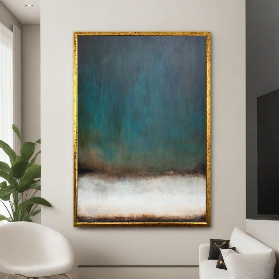 Abstract Gradient Painting, Modern Home Decor Gift - Image 5