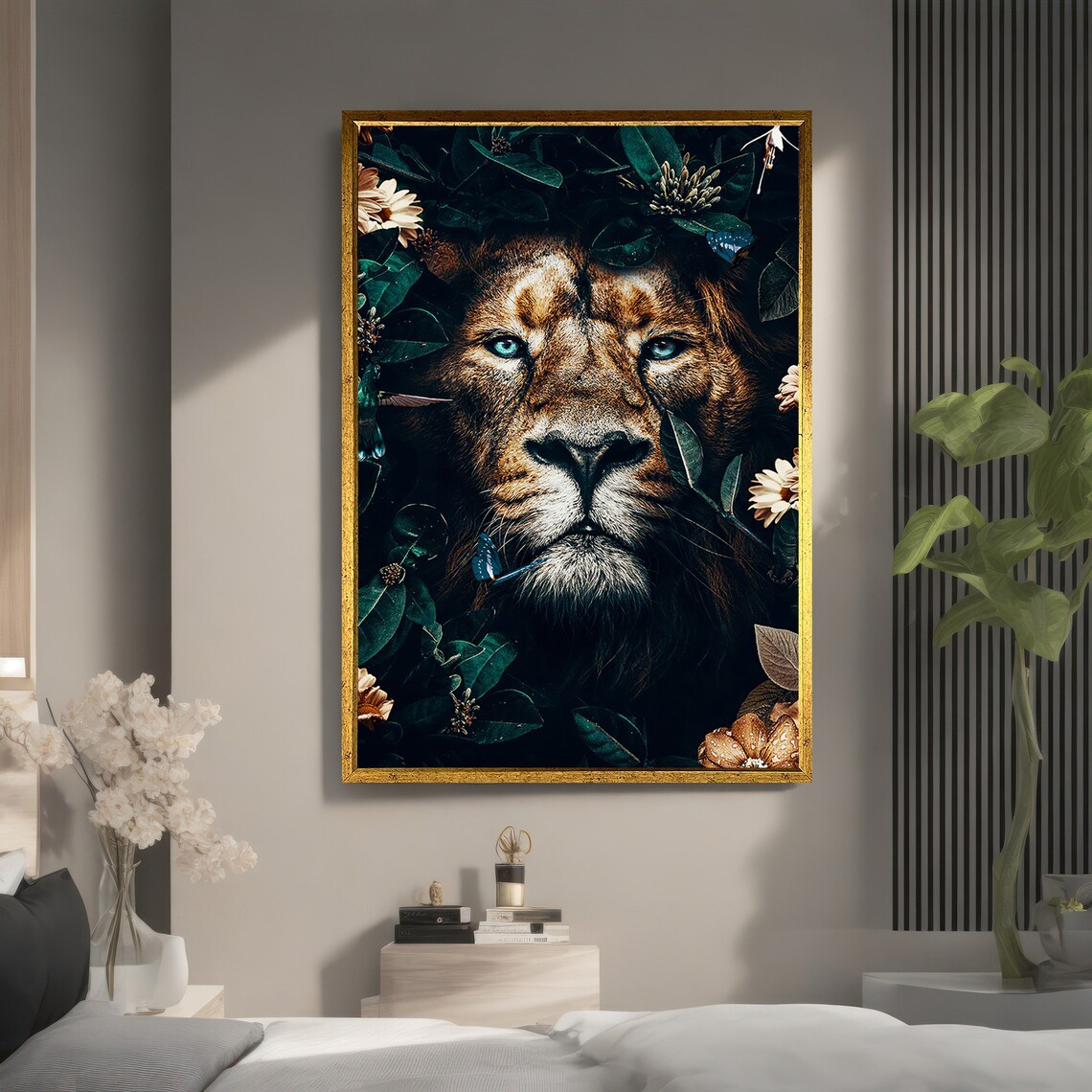 Majestic Lion In Nature, Animal Art Gift - Image 5