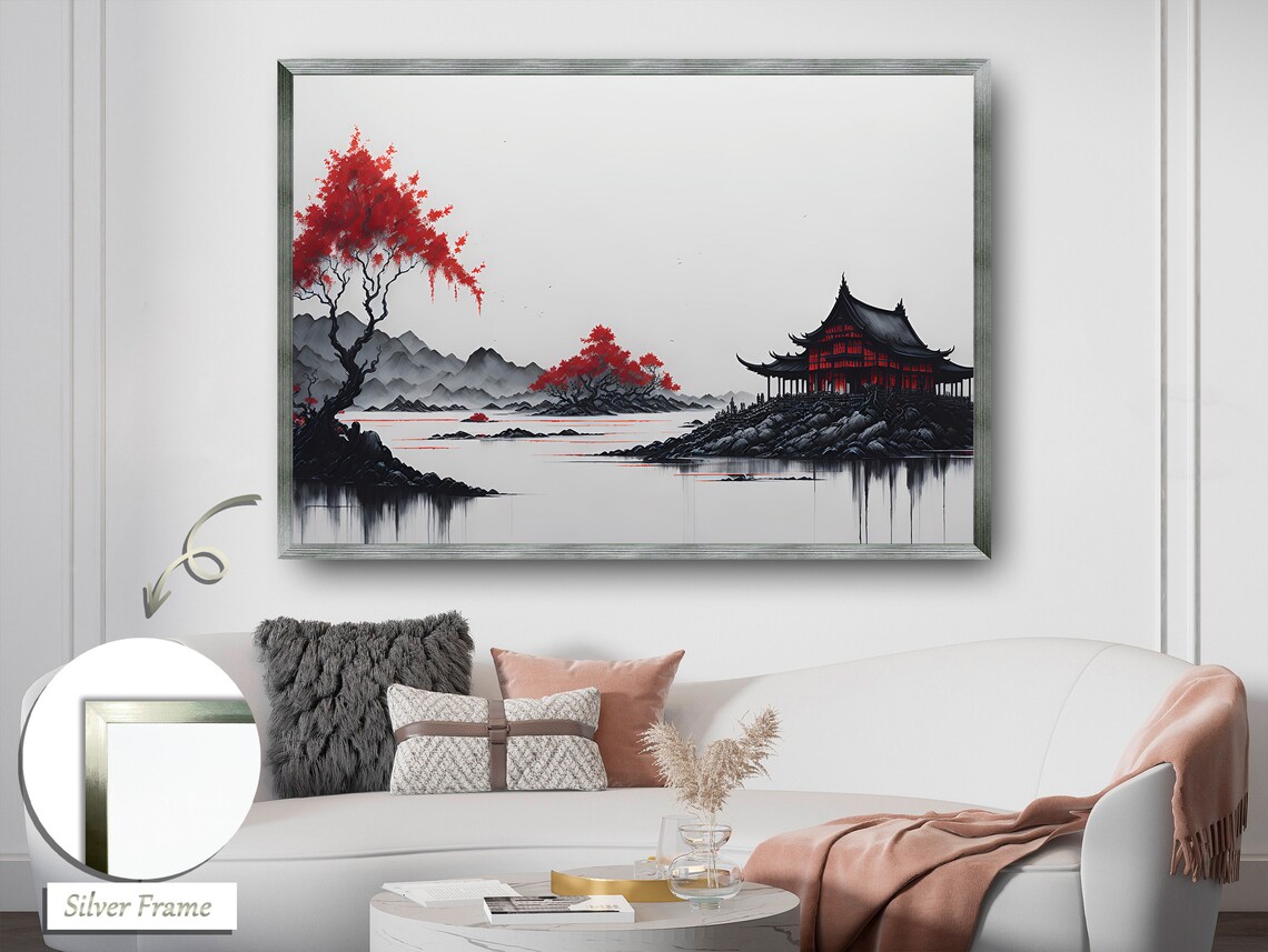 Ancient Chinese Huts, Cultural Heritage Art Print - Image 2