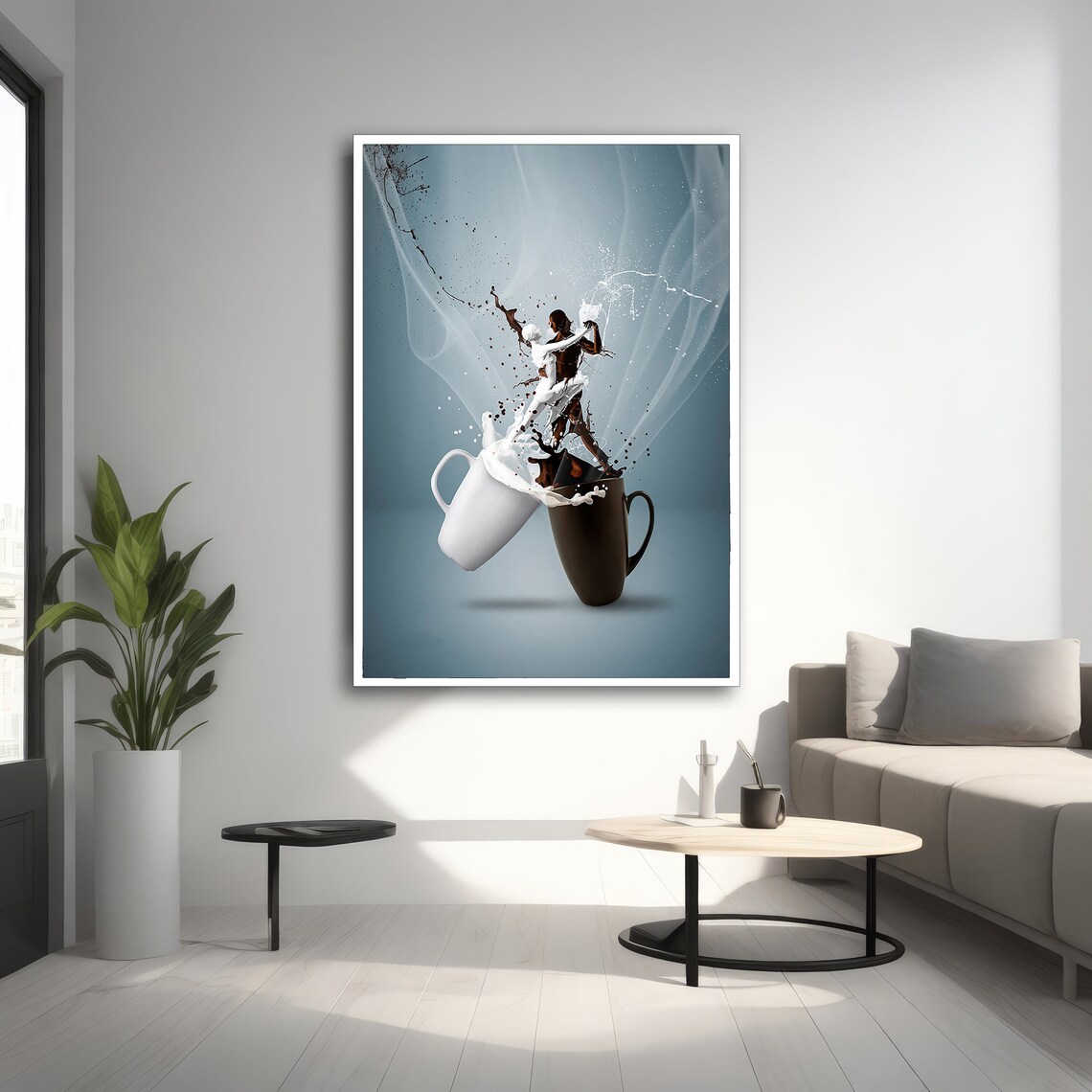 Coffee And Milk Splash Dance, Modern Kitchen Decor - Image 4