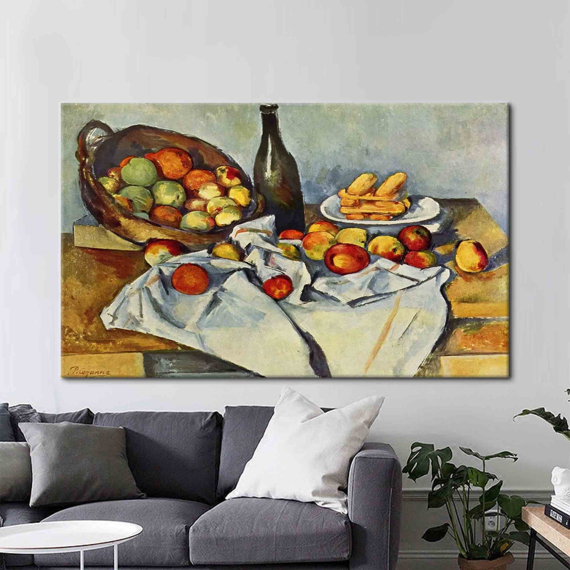 Cezanne The Basket Of Apples Classic Still Life Masterpiece Poster