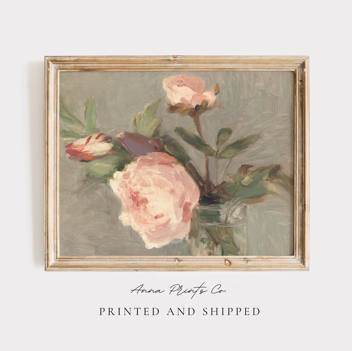 Berthe Morisot-Inspired Peonies Still Life Art Print