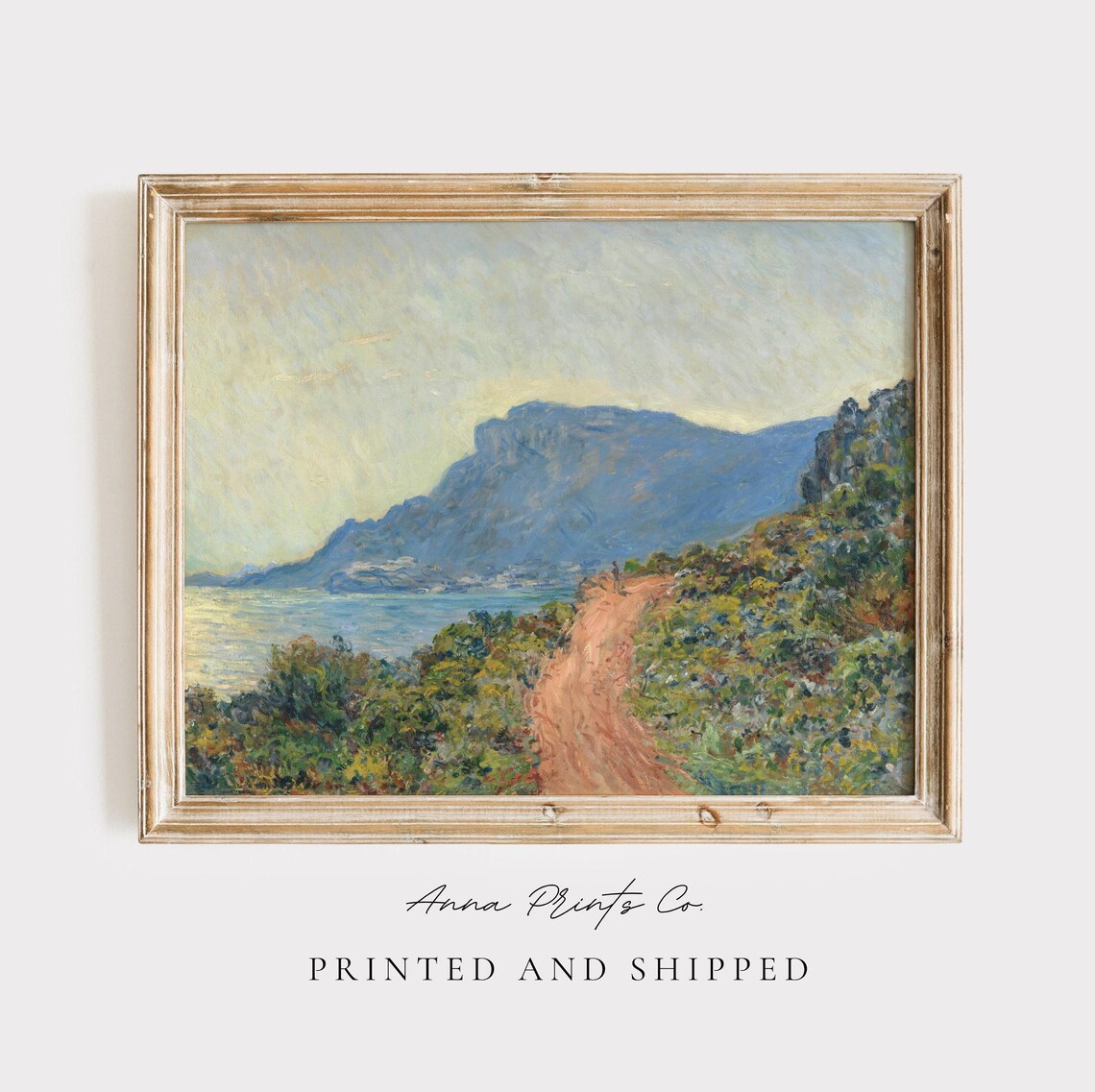 Claude Monet Landscape Art Print, Vintage Impressionist