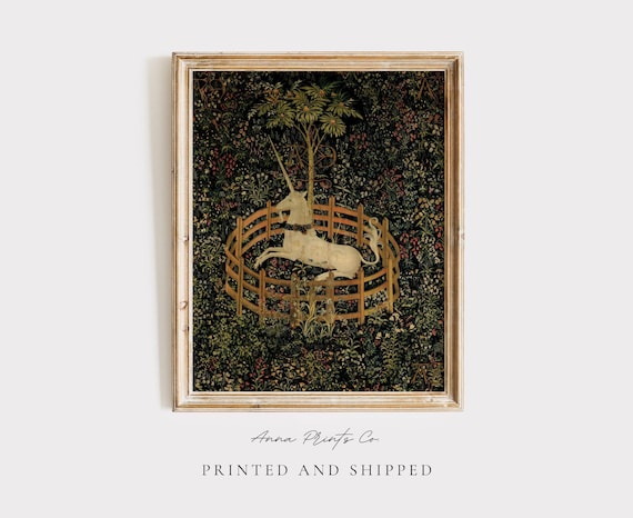 Medieval Unicorn Tapestries Reproduction Art Print