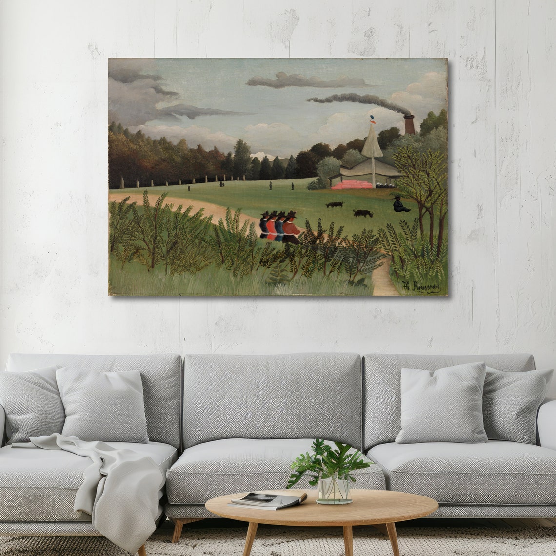 Rendezvous In The Forest Rousseau Art Print Primitivism Masterpiece Ready To Hang Decoration - Image 5