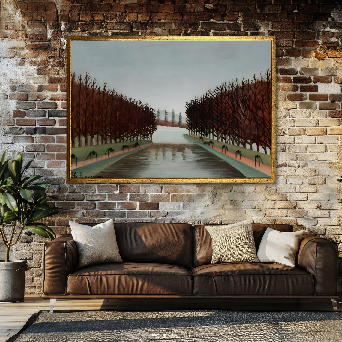 Alley Of Trees Rousseau Art Print Primitivism Masterpiece Ready To Hang Decoration - Image 3