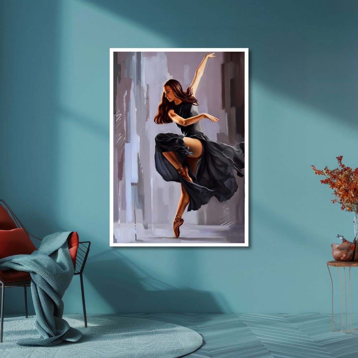 Graceful Ballet Dancer Art Elegant Dance Wall Decor Ballerina Poster Wall Art Design Ready To Hang Decoration - Image 3
