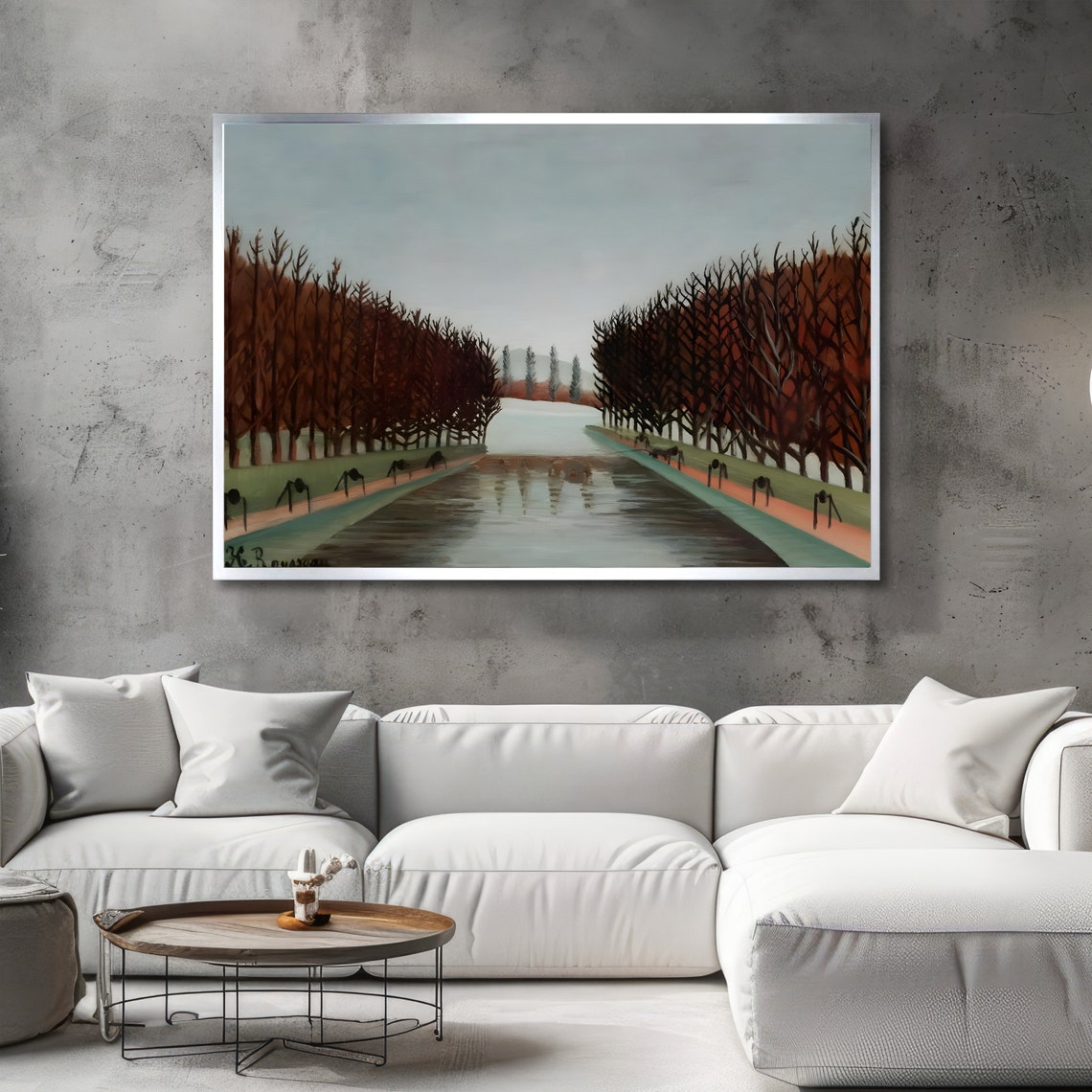 Alley Of Trees Rousseau Art Print Primitivism Masterpiece Ready To Hang Decoration - Image 2