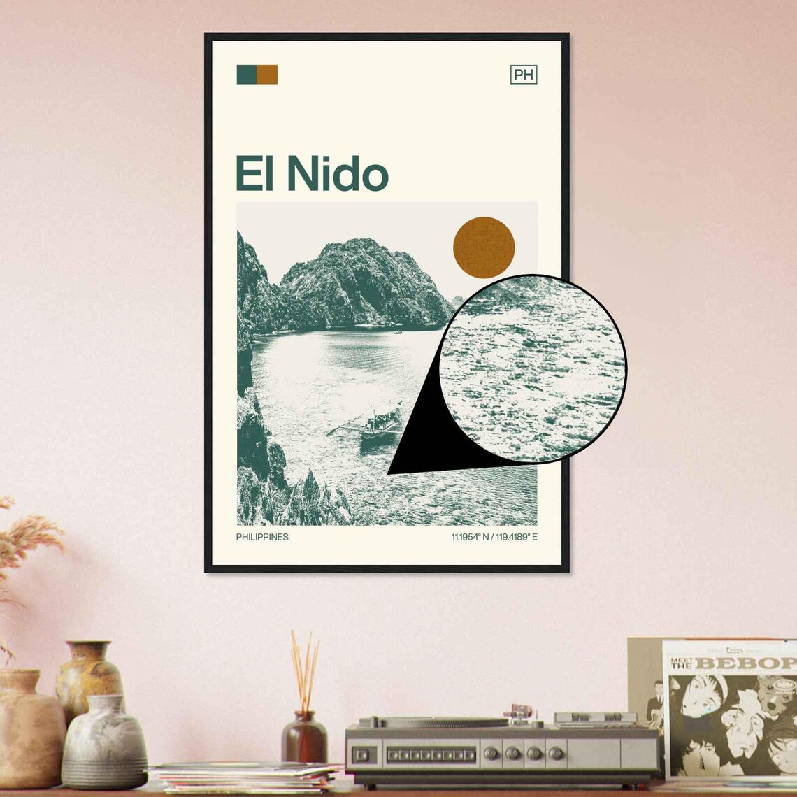 El Nido Philippines Minimalist Travel Poster - Image 4