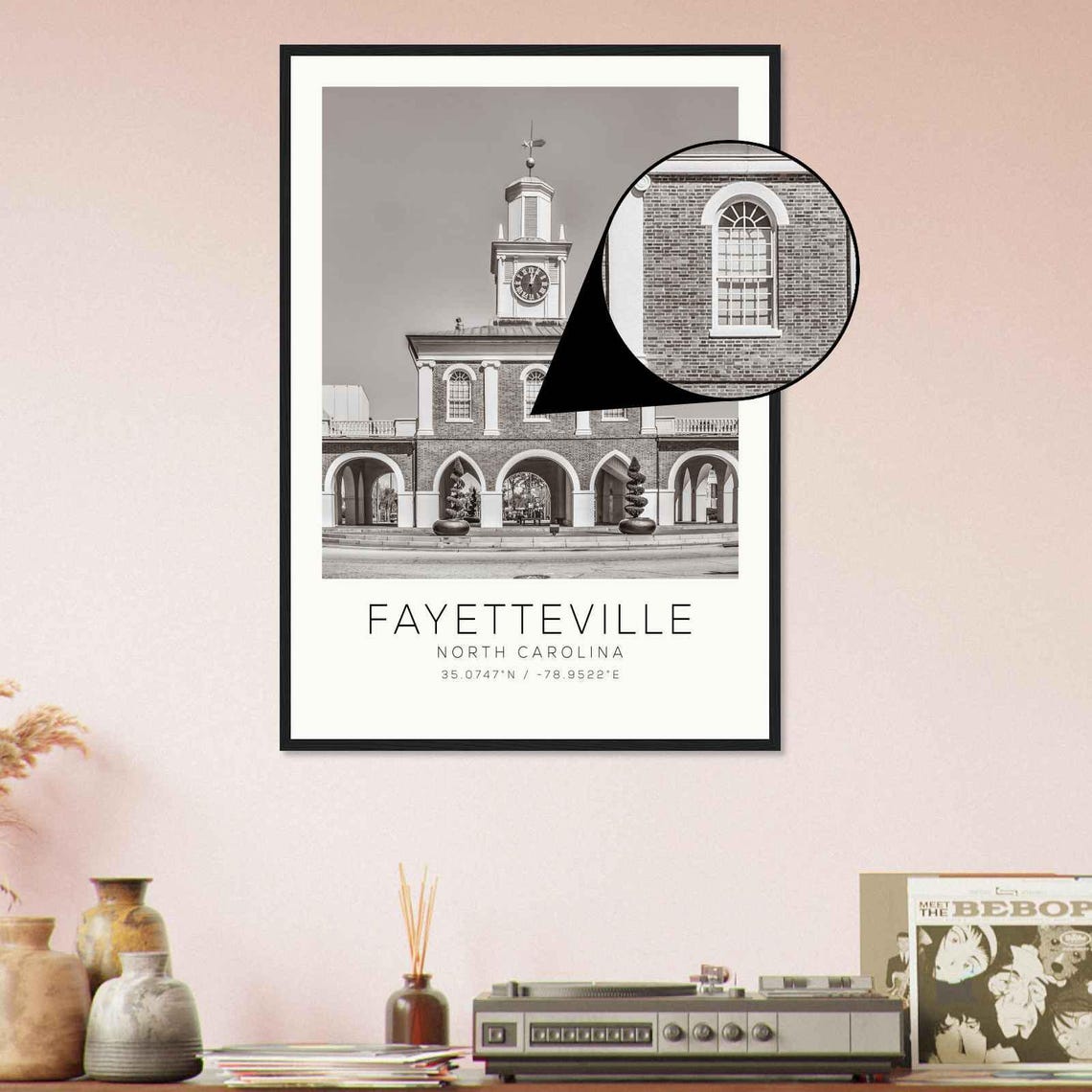 Fayetteville North Carolina Photo Travel Poster Fayetteville Travel Print Minimalist Travel Print Ds3 - Image 4