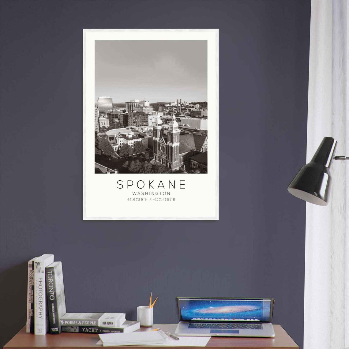 Spokane Washington Historic Building Fire Escape Corner Poster - Image 3