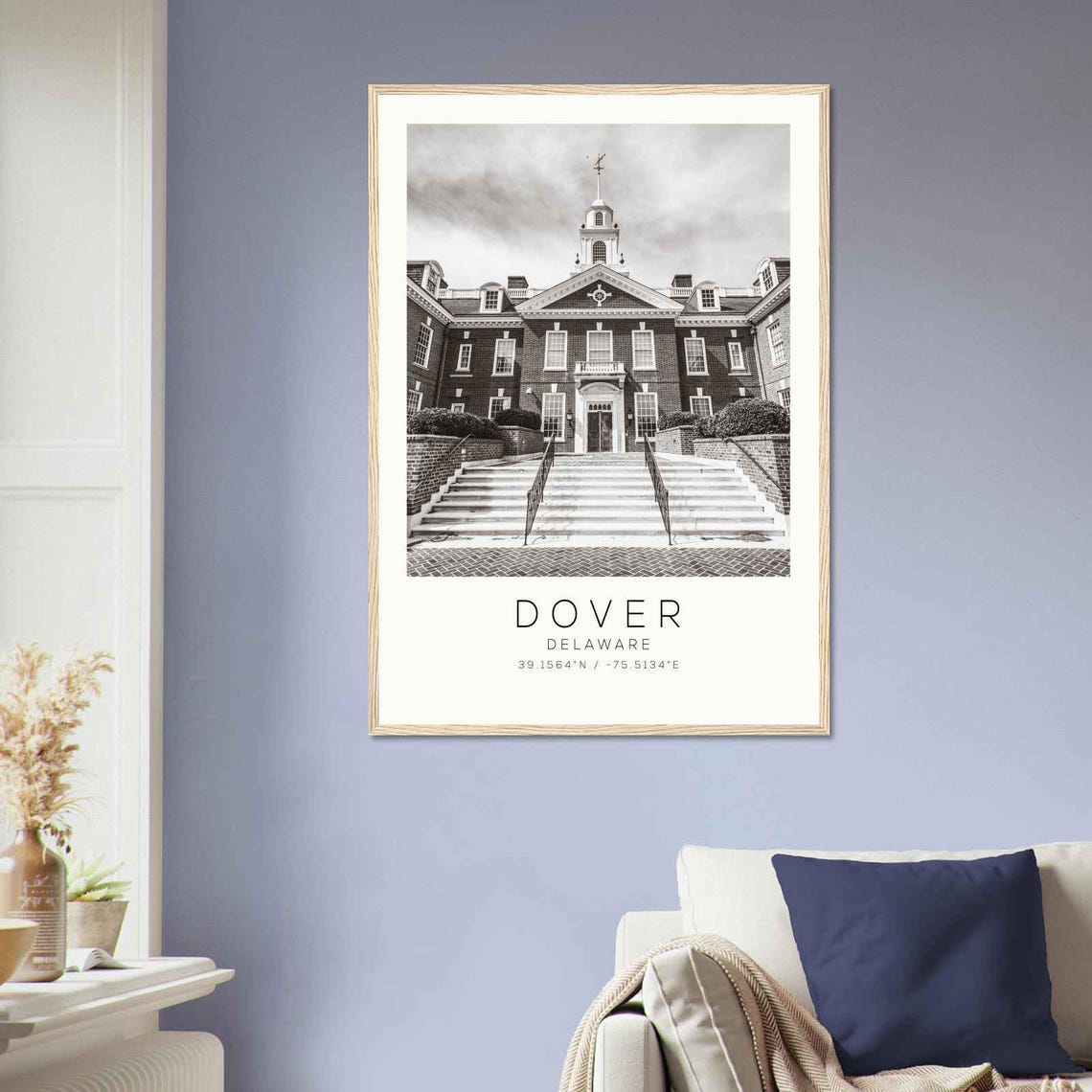 Dover Delaware Historic Brick Statehouse White Cupola Photo Poster - Image 2