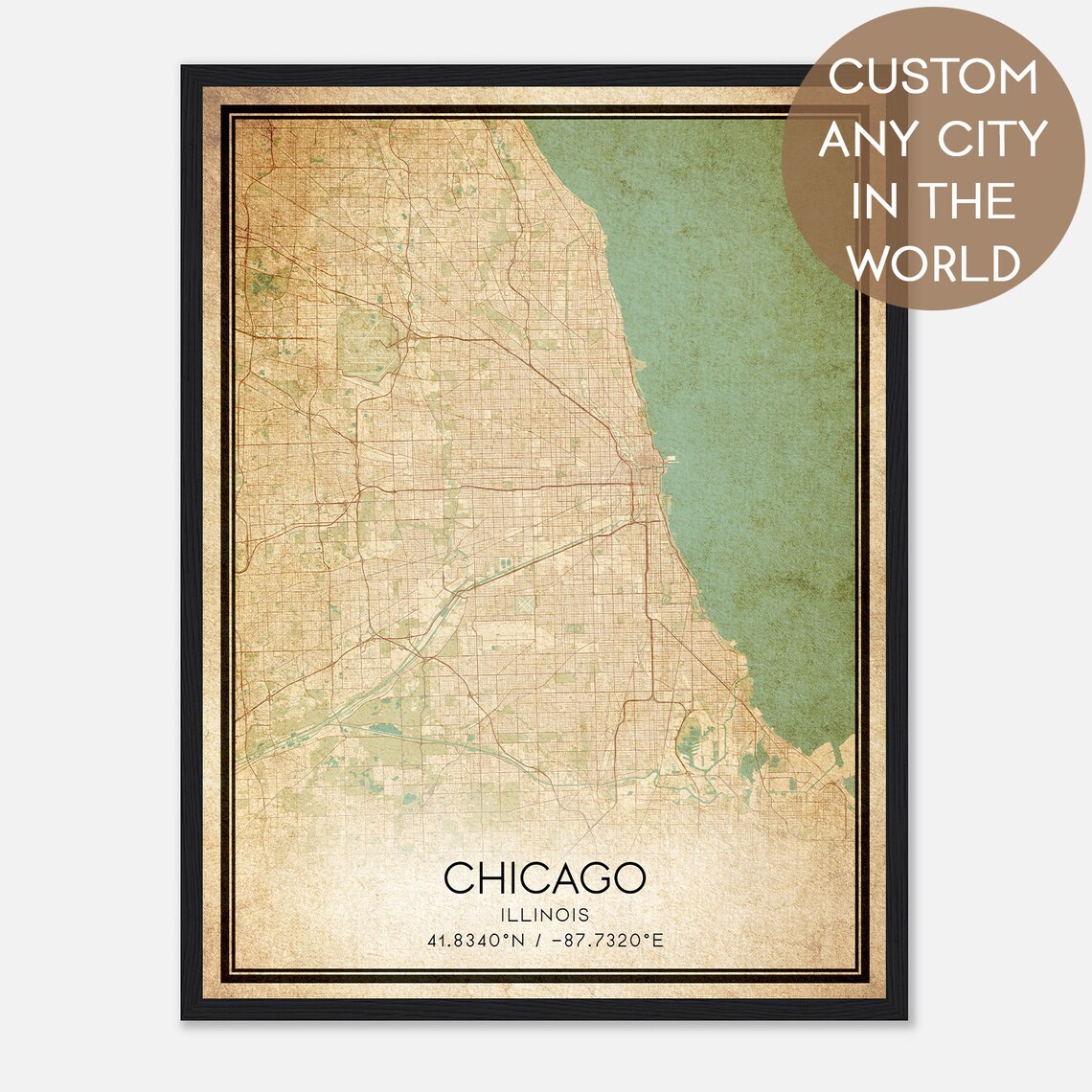 Custom City Map Poster, Special Occasion Art Print