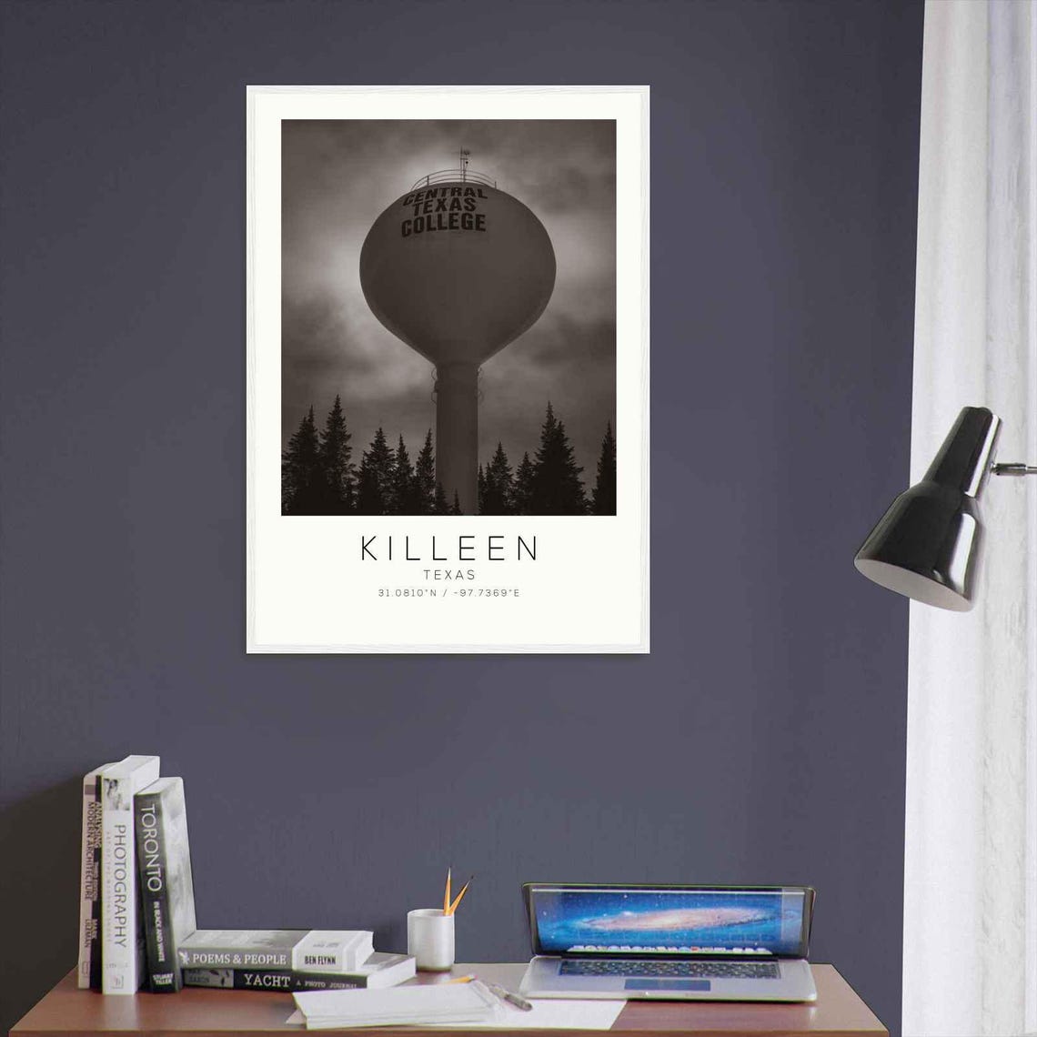 Killeen Texas Central Texas College Water Tower Photo Poster - Image 3