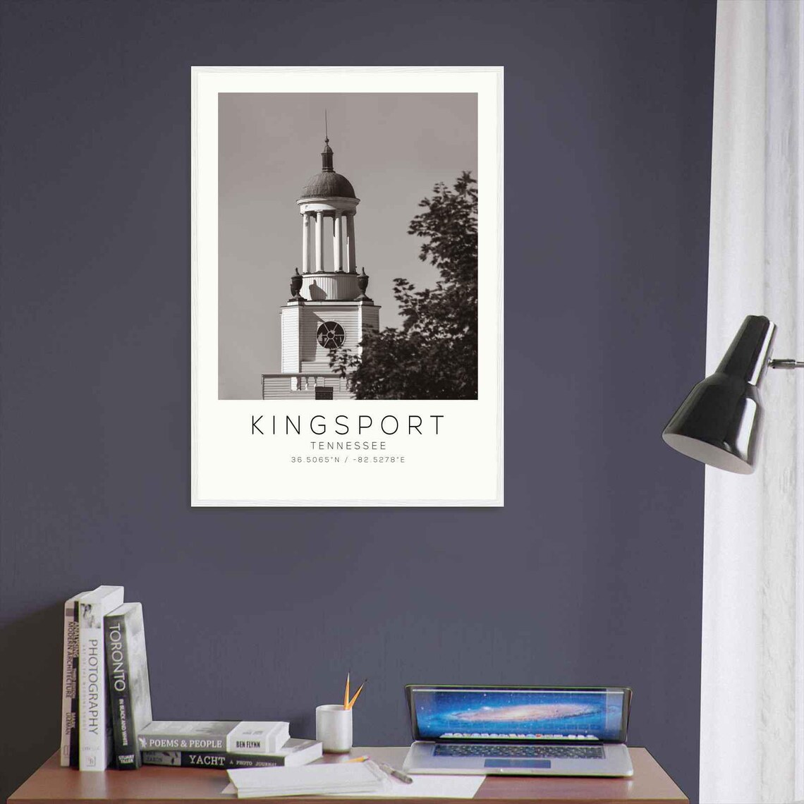 Kingsport Tennessee Historic Cupola Clock Tower Photo Poster - Image 3
