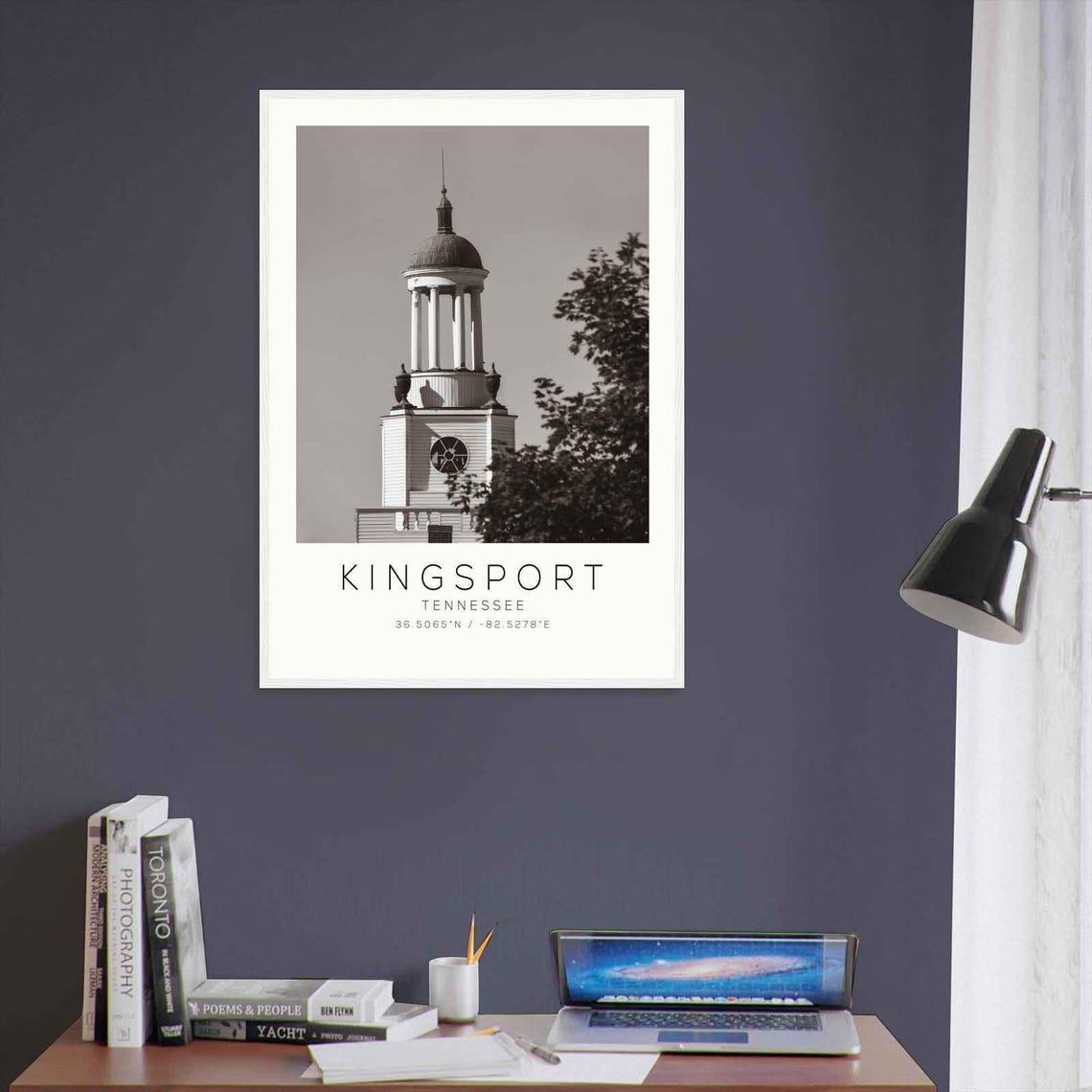 Kingsport Tennessee Photo Travel Poster Kingsport Travel Print Minimalist Travel Print - Image 3