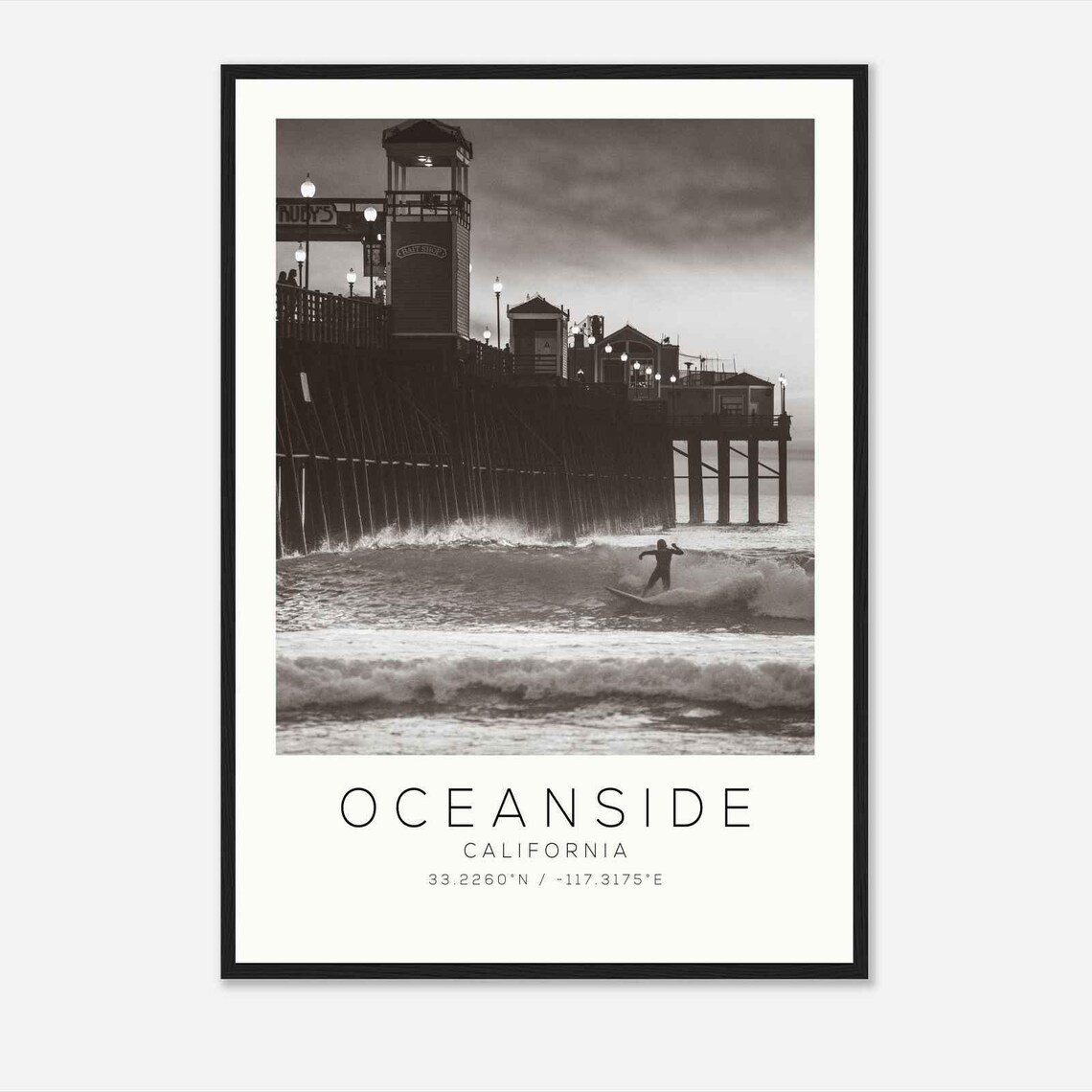 Oceanside California Photo Travel Poster