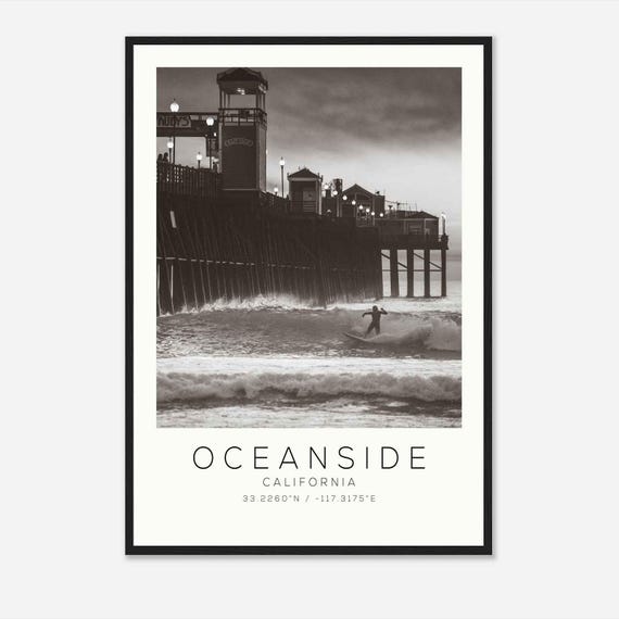 Oceanside California Photo Travel Poster