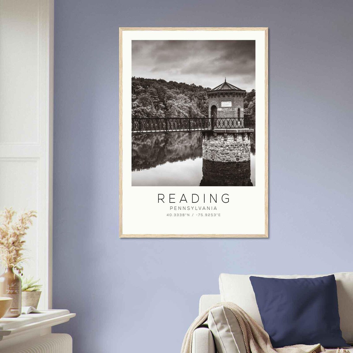 Reading Pennsylvania Travel Poster, Minimalist Art Print - Image 2