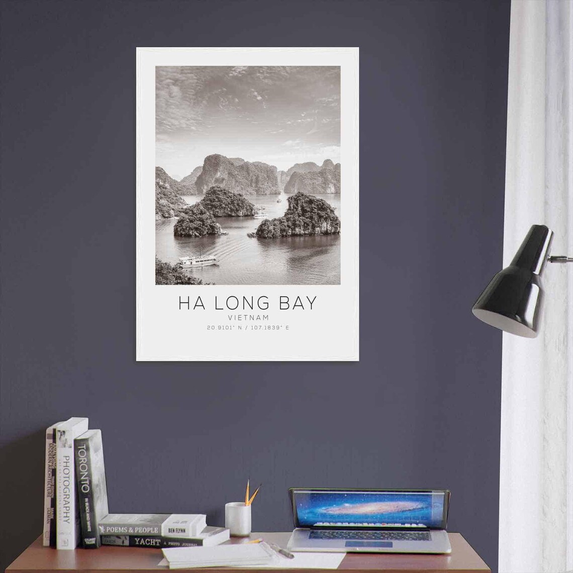Ha Long Bay Vietnam Travel Photo Poster Bw Ha Long Bay Travel Print Minimalist Travel Poster Print Ds2 - Image 3
