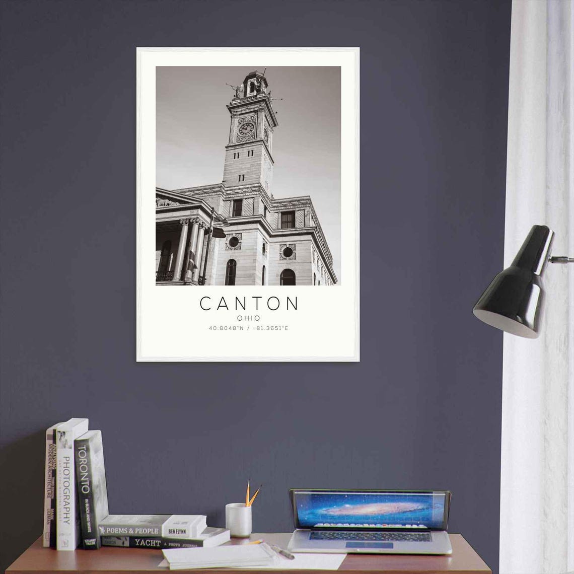 Canton Ohio Stark County Courthouse Clock Tower Photo Poster - Image 3