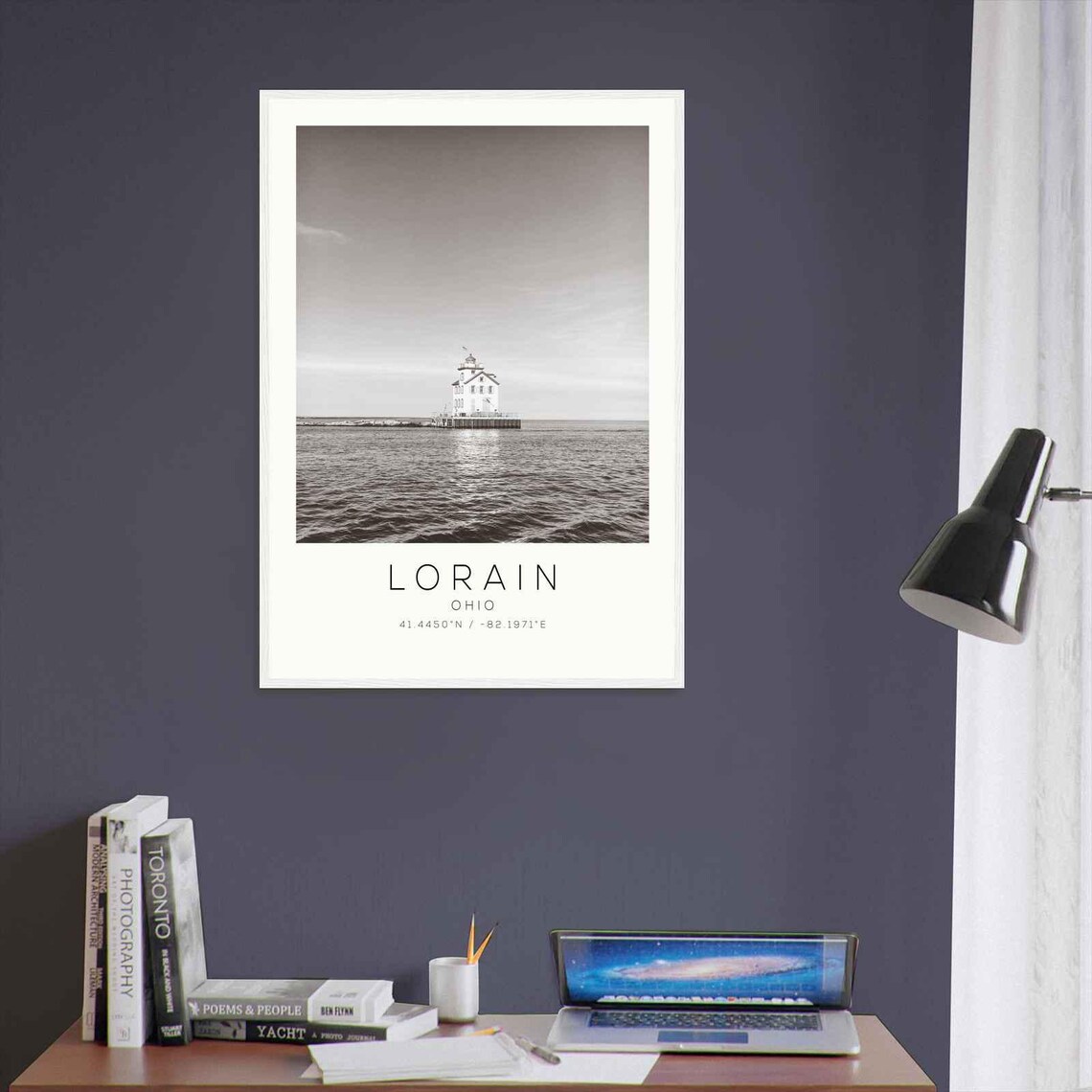 Lorain Ohio Minimalist Travel Poster - Image 3