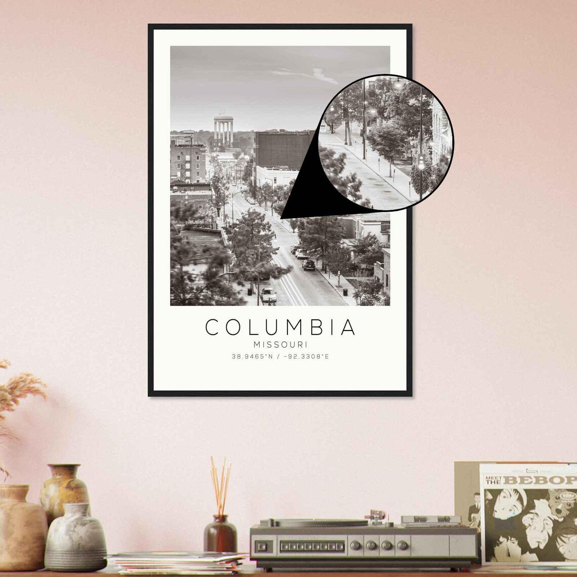 Columbia Missouri Minimalist Travel Poster, Travel Print - Image 4