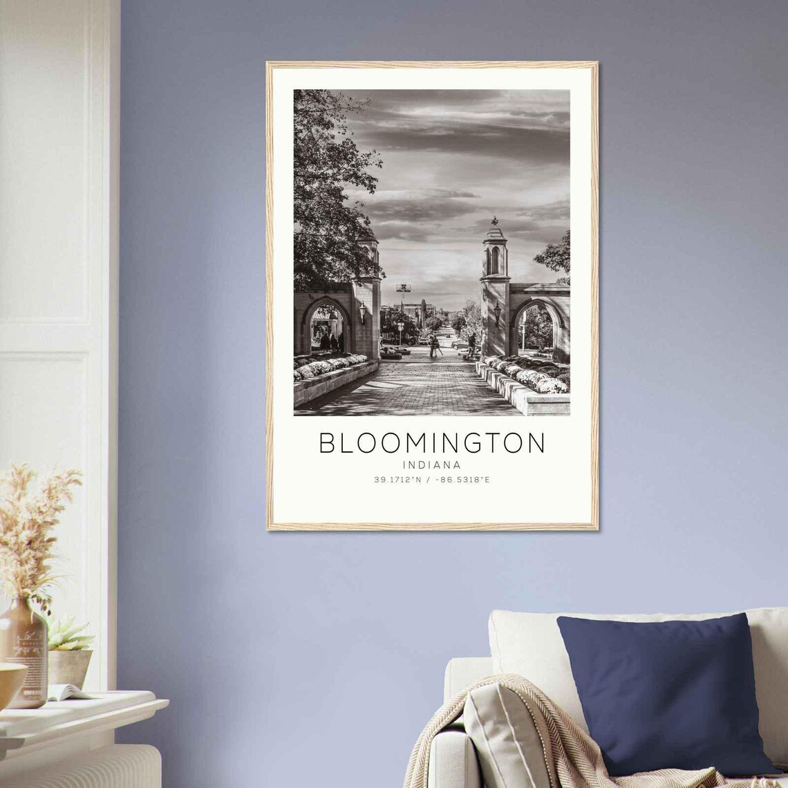 Bloomington Indiana Minimalist Travel Poster Print - Image 2