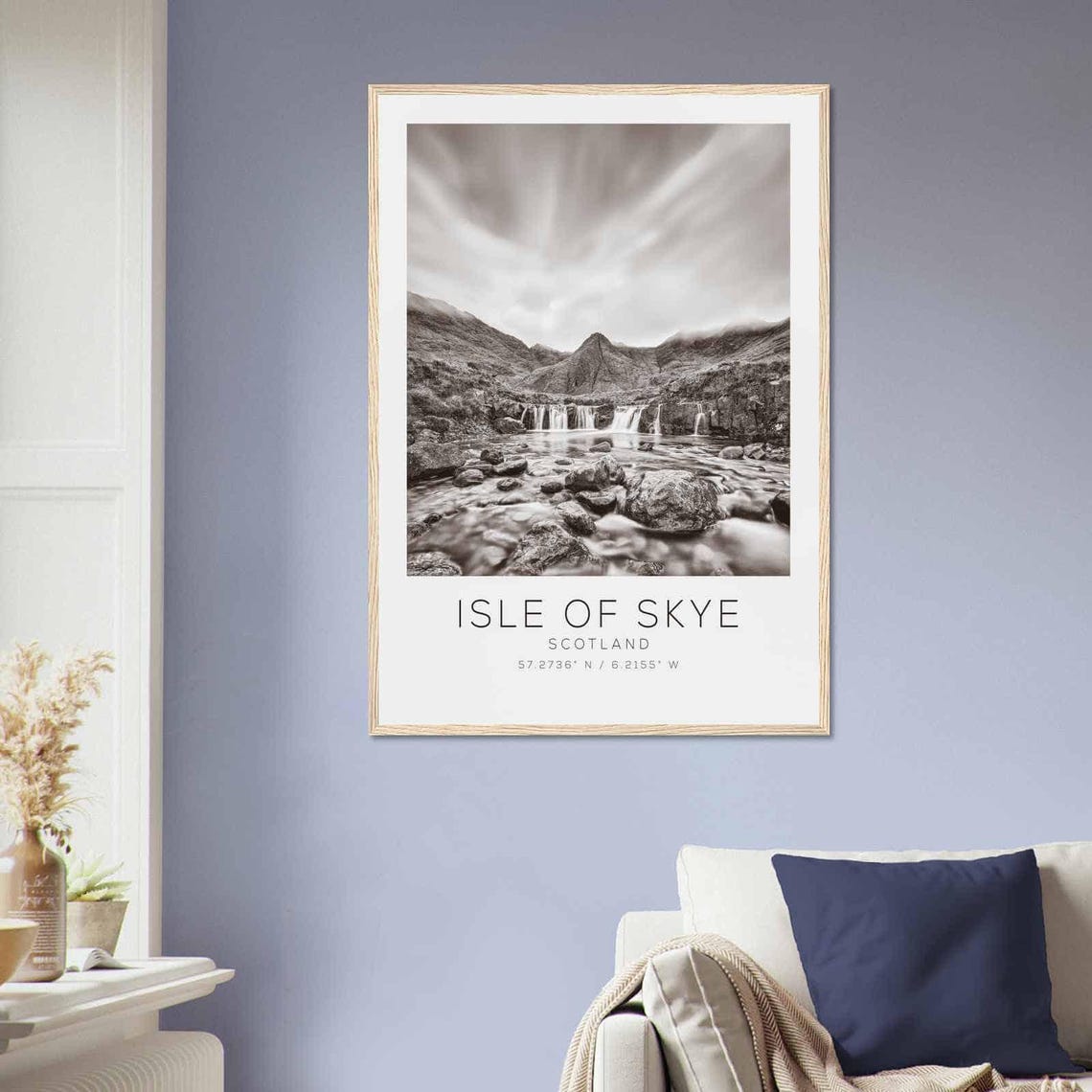 Isle Of Skye Scotland Travel Photo Poster Bw Isle Of Skye Travel Print Minimalist Travel Poster Print Ds2 - Image 2