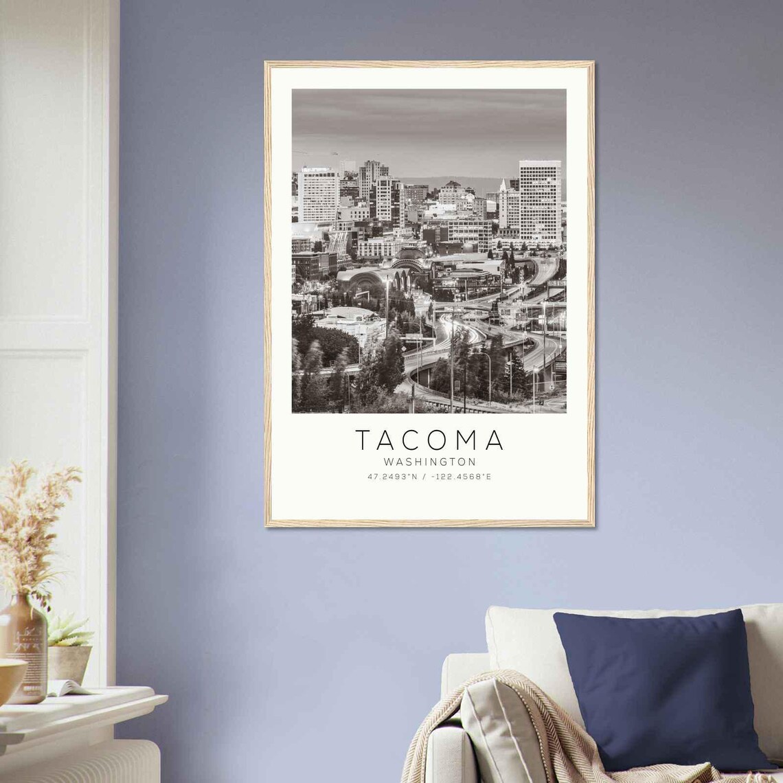 Tacoma Washington Minimalist Travel Poster, Travel Print - Image 2