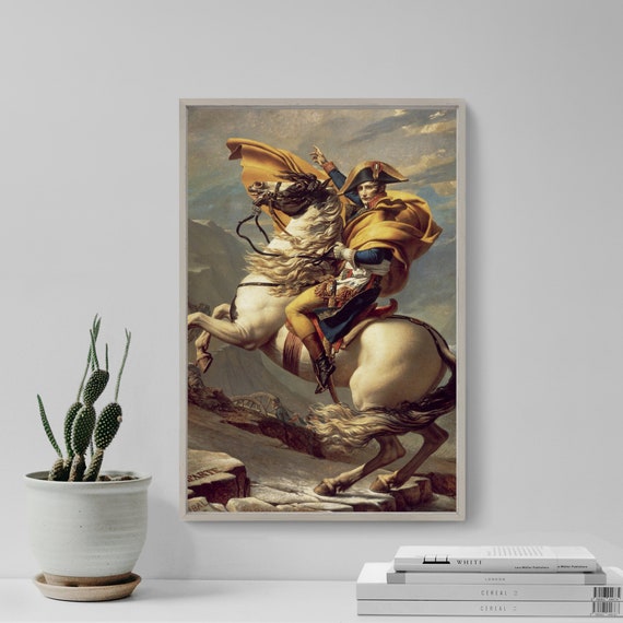Napoleon Crossing The Alps Art Print, Jacques-Louis David