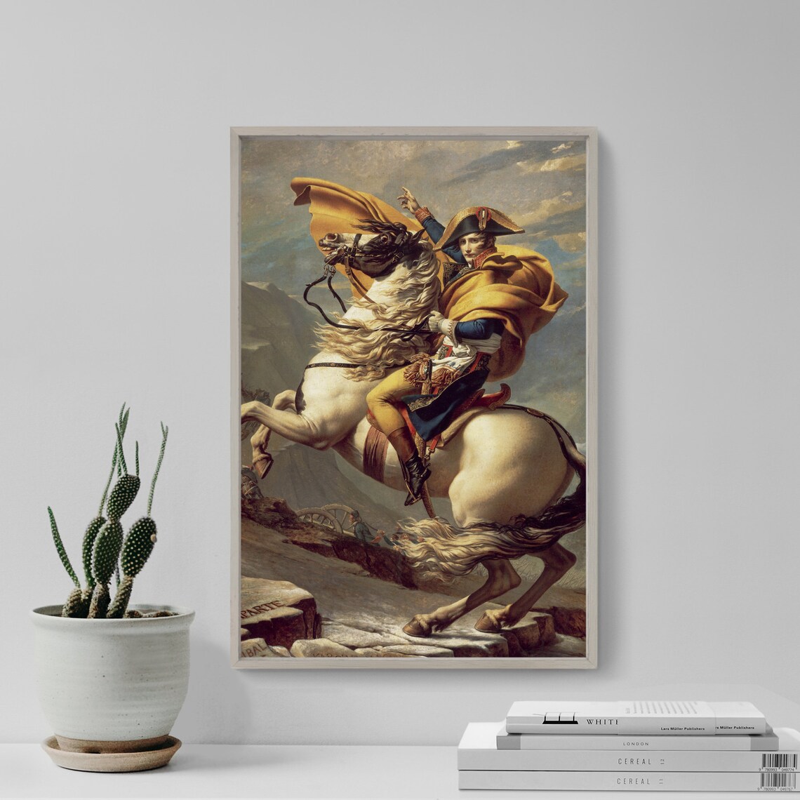 Napoleon Crossing The Alps Art Print, Jacques-Louis David