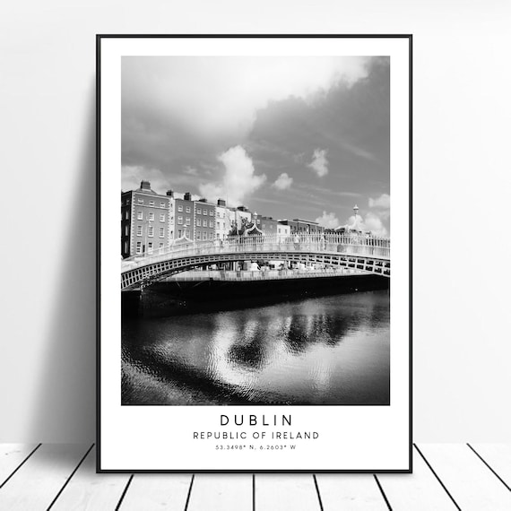 Dublin Ha'penny Bridge Minimalist Travel Poster