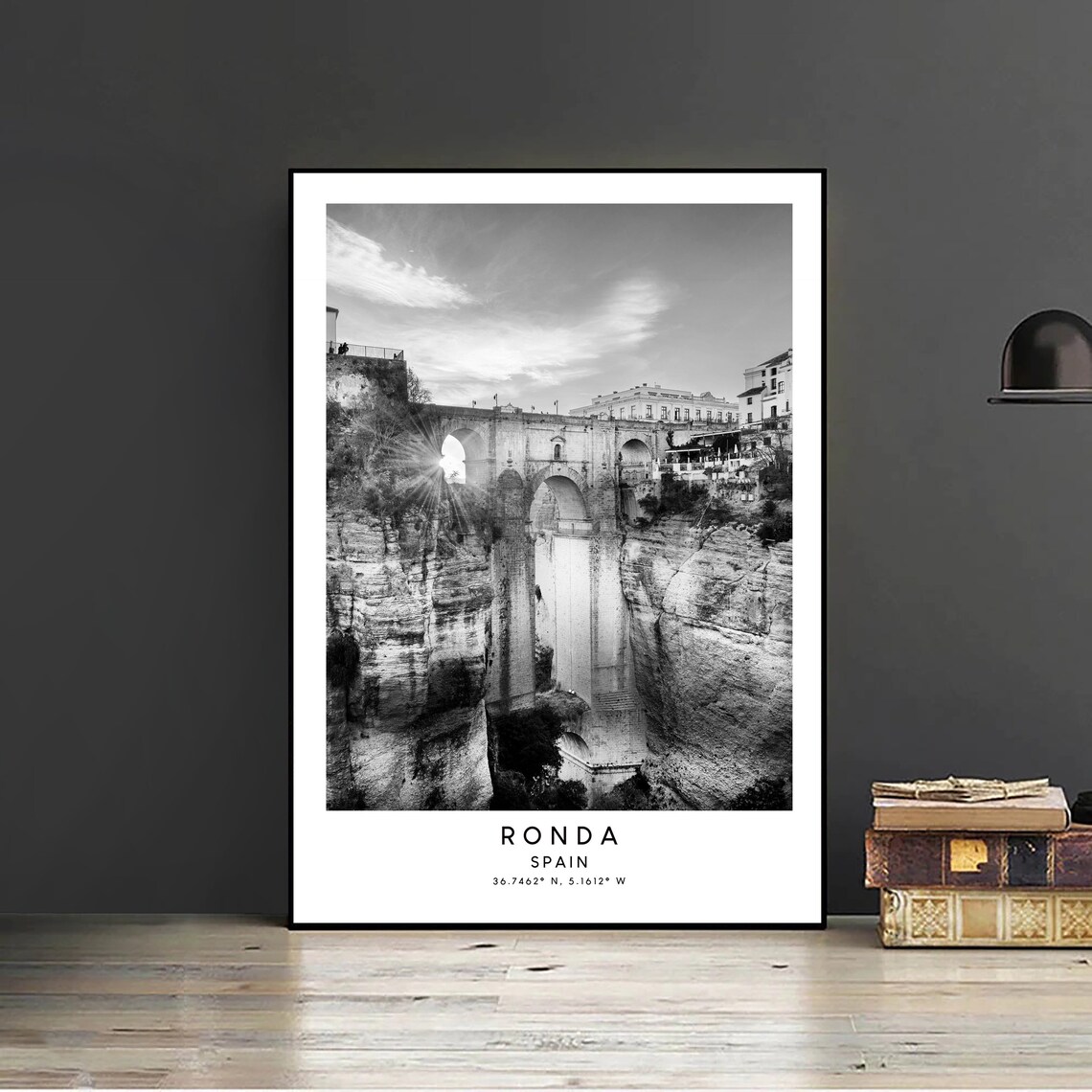 Ronda Puente Nuevo Bridge, Minimalist Travel Poster - Image 2