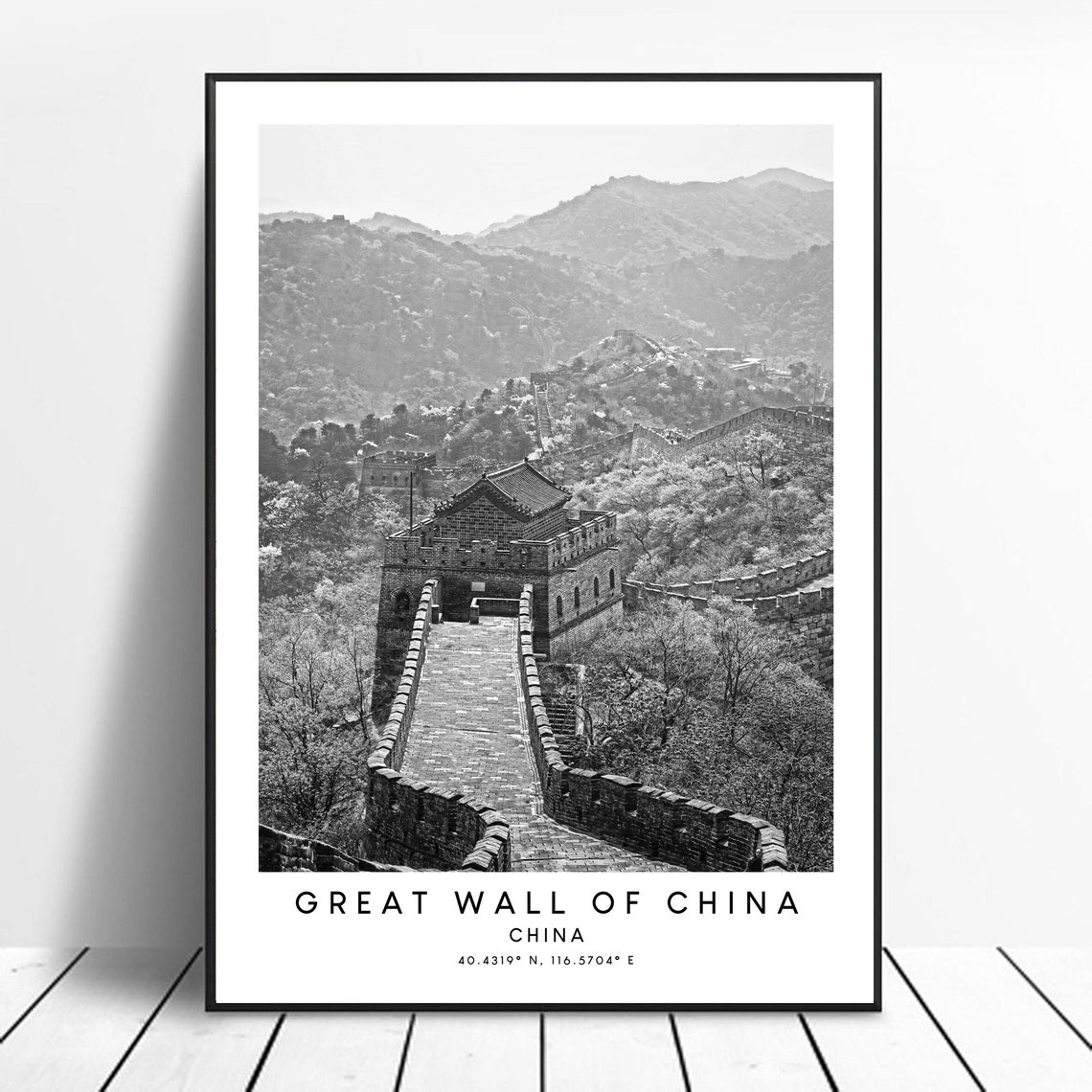 Great Wall Of China Minimalist Art Print