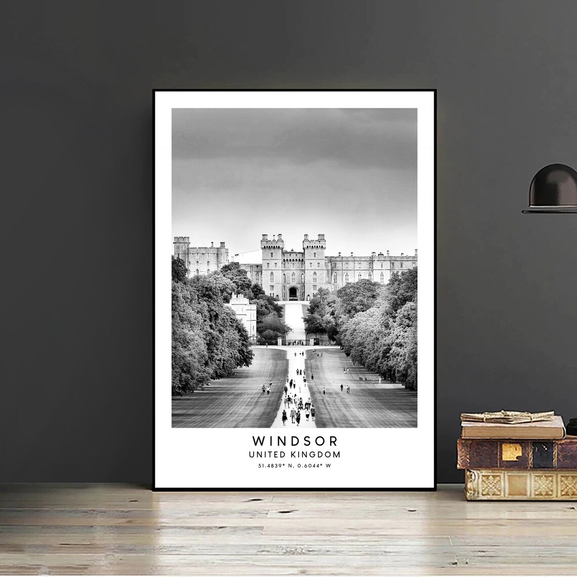 Windsor Castle Travel Poster, Minimalist Art Print - Image 2