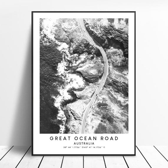 Great Ocean Road Minimalist Travel Poster, Australia