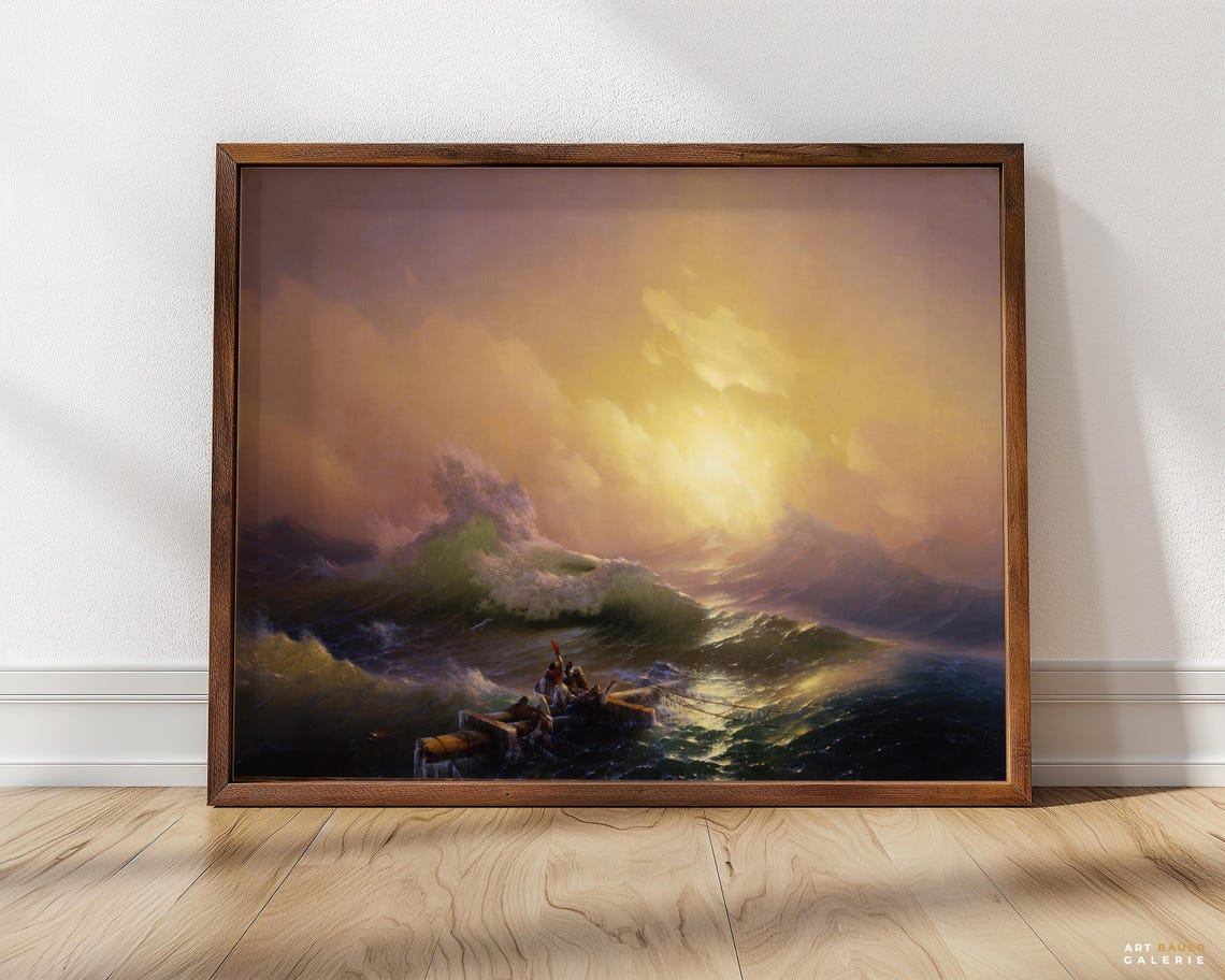 Ivan Aivazovsky The Ninth Wave 1850 Stormy Ocean Shipwreck Poster - Image 5