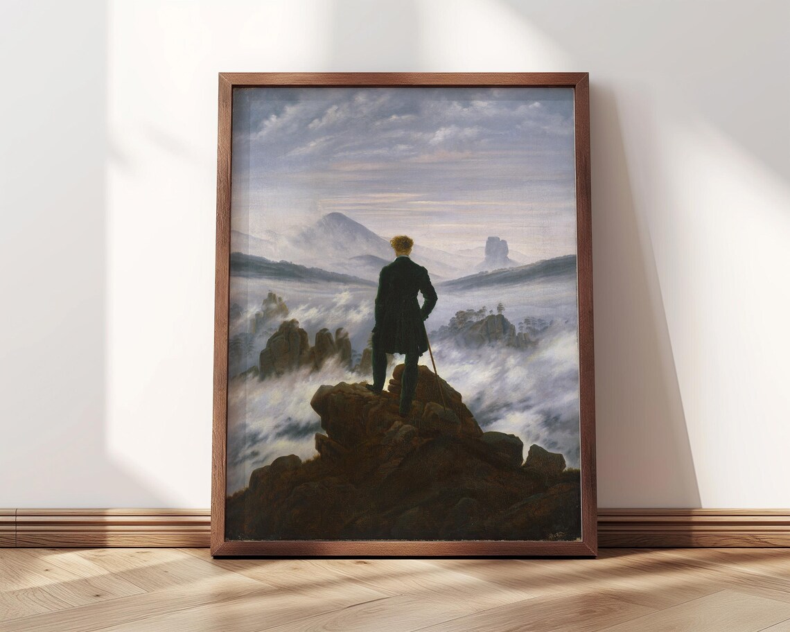 Wanderer Above The Sea Of Fog, Caspar Friedrich Art Print