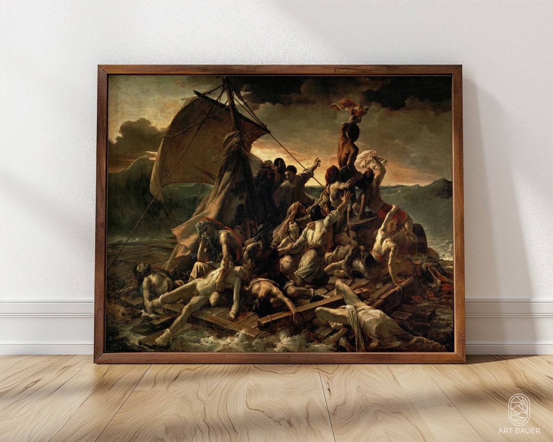Raft Of Medusa Theodore Gericault 1819 Mythology Art Greek Decor Medusa Art Ancient Greece Art Medusa Painting Poster Print - Image 4