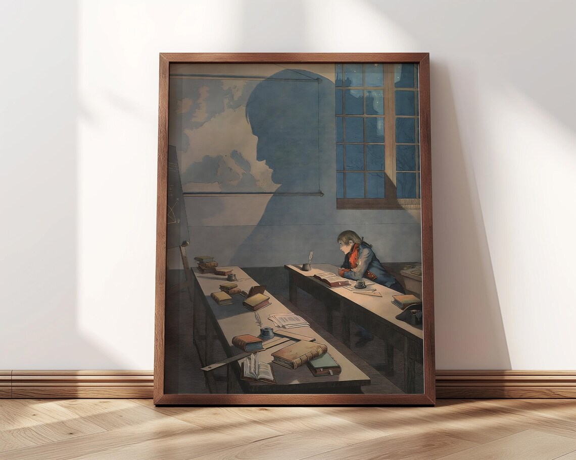 Young Napoleon Bonaparte in Brienne, French Art Print - Image 4