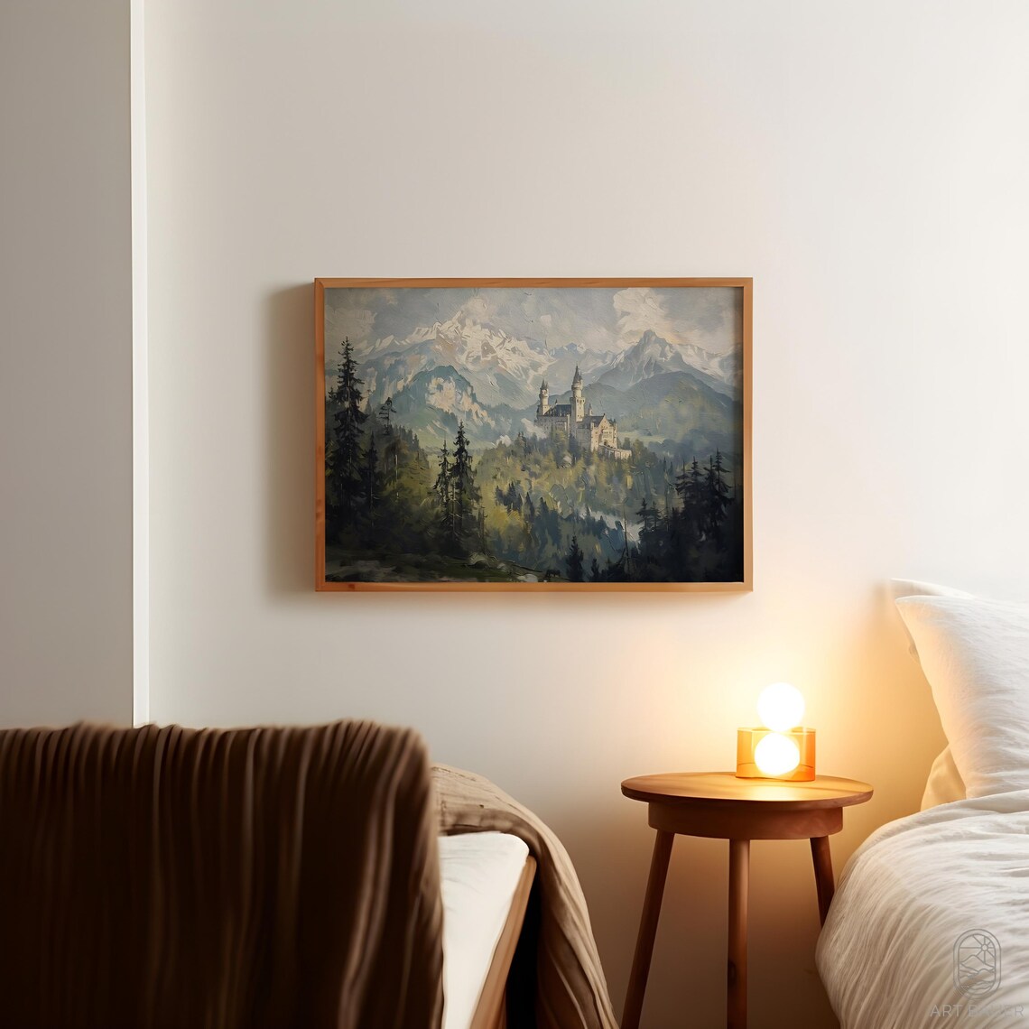 Fairytale Castle Landscape Art Print, Magical Decor - Image 4