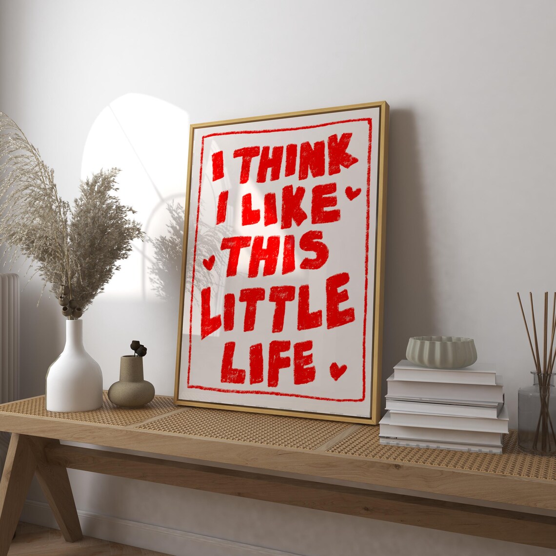 I Think I Like This Little Life Vintage Art Print