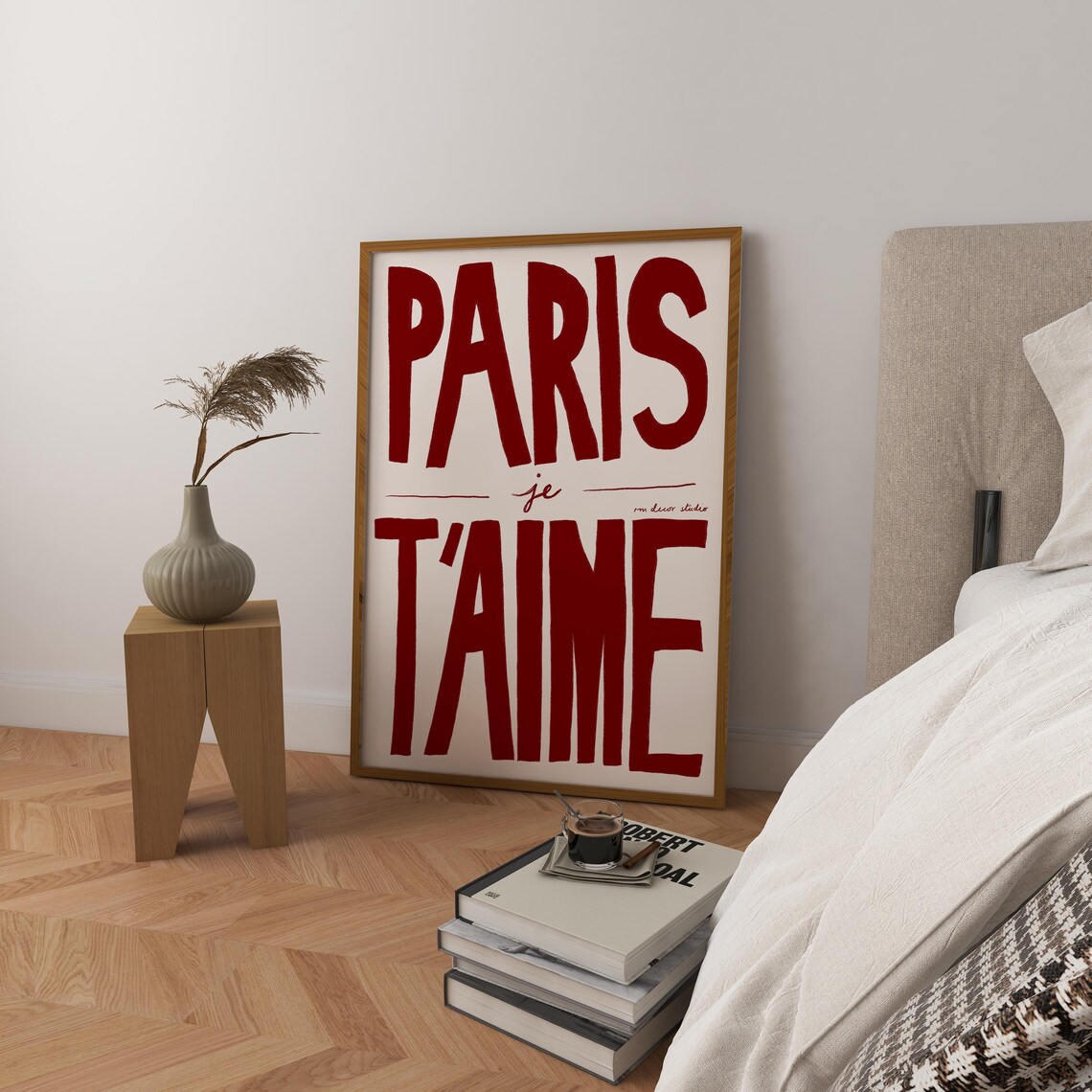 Paris Je T'aime Vintage Food Poster, Mid-Century