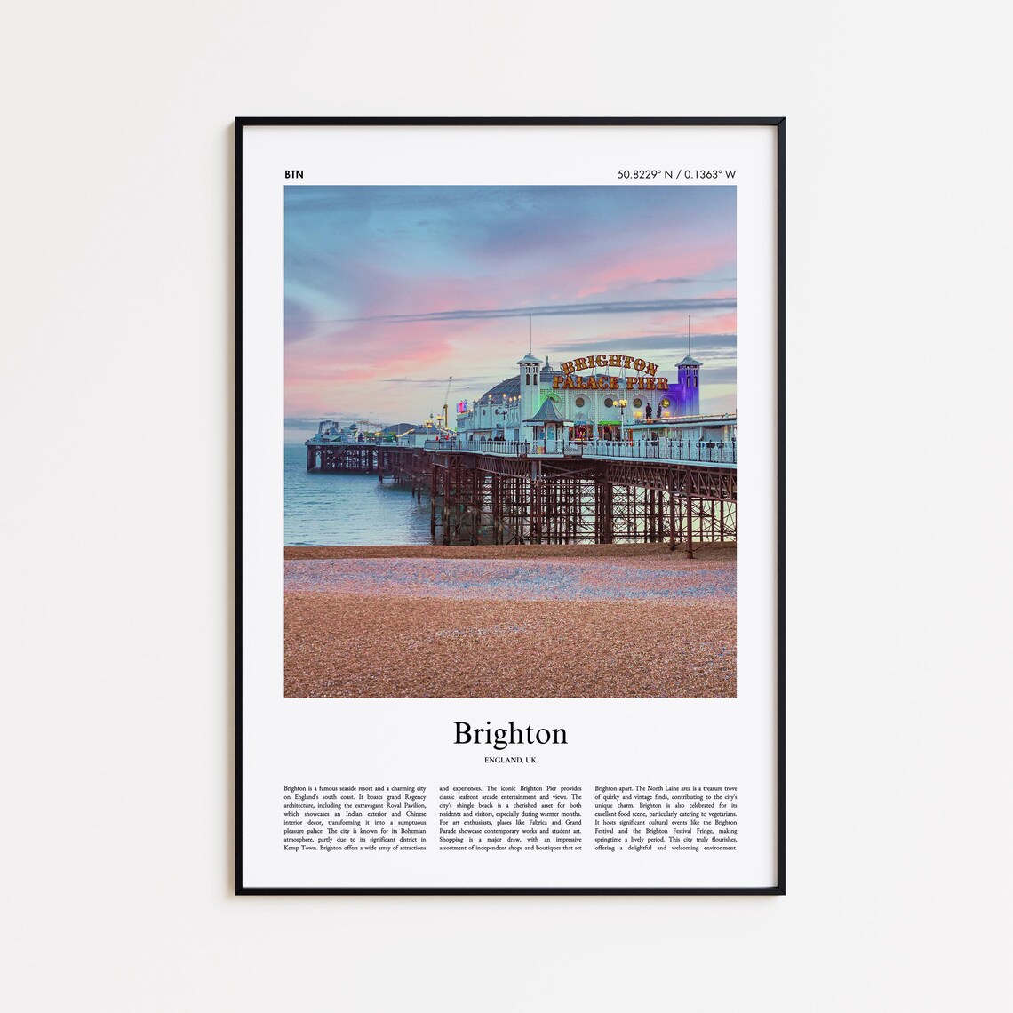 United Kingdom Minimal City Travel Poster