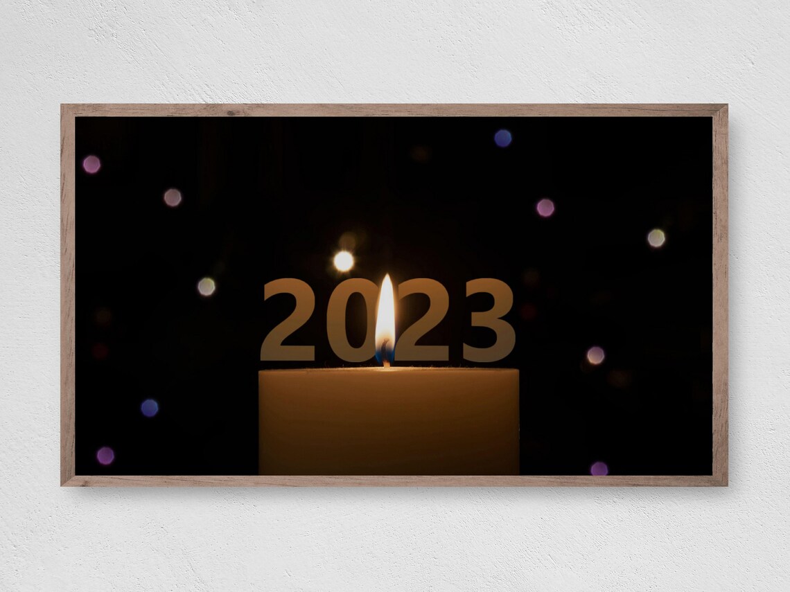 Happy New Year 2023 Winter Holiday Art Print